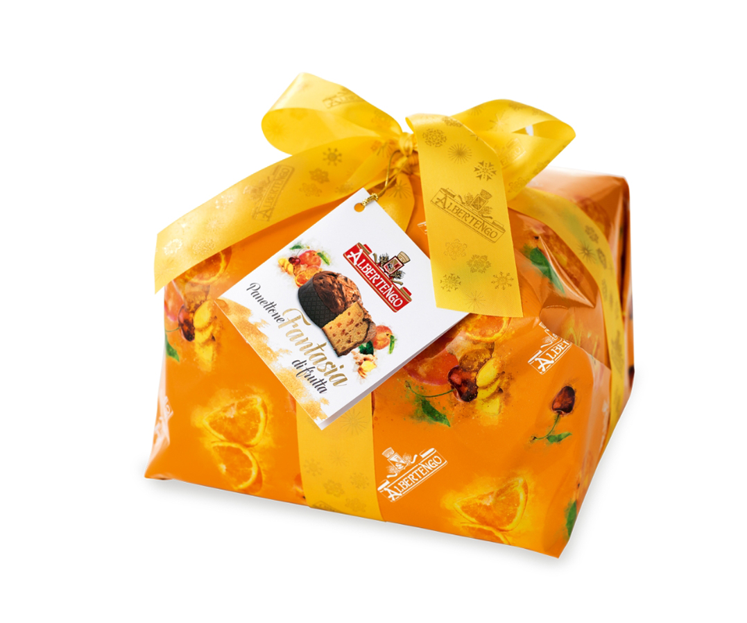 PANETTONE PYRAGAS SU ĮVAIRIAIS VAISIAIS 1 KG, 6 vnt dėžė